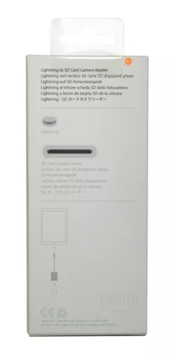 Adaptador Apple Lightning A Lector De Tarjeta Sd, Mjyt2am/a