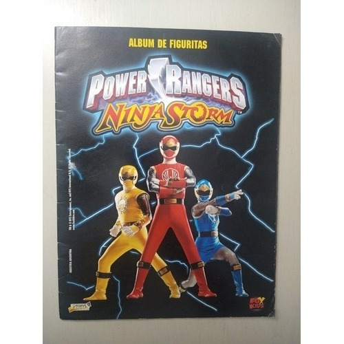 Álbum De Figuritas Power Rangers - Ninja Storm, Con 60 Figus