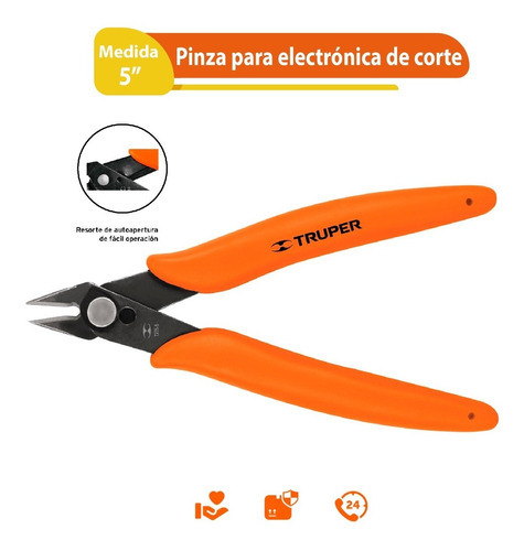 Pinza De Corte Para Electrónica 5 Micro Corte Al Raz