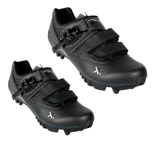 Imagem 2 de 4 de Sapatilha Mattos Racing Ttr Trilha Preta Bicicleta Bike Mtb