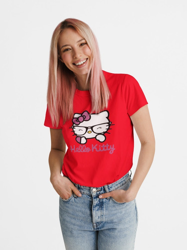 Polera De Mujer Hello Kitty + Llavero De Regalo