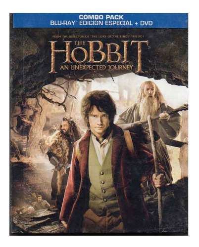 The Hobbit An Unexpected Journey Digibook. Bluray +  Dvd