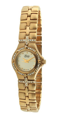 Reloj Mujer Swiss Edition Se3806-l Cuarzo 20mm Pulso Dorado