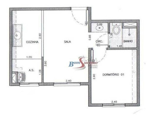 Imagem 26 de 26 de Apartamento Com 1 Dormitório À Venda, 30 M² Por R$ 169.500,00 - Mooca - São Paulo/sp - Ap2969