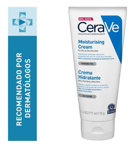 Crema Hidratante Cerave Piel Seca Rostro Y Cuerpo 170gr Seca