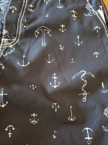 Imagen 2 de 7 de Pantalon De Baño Azul Anclas Nautica 36w ( 1309 )