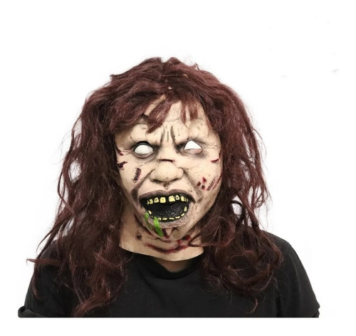 Imagen 1 de 2 de Mascara Linda Exorcista Latex Halloween Disfraz Cotillon