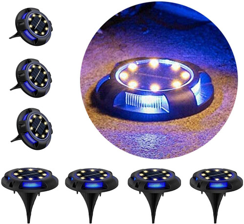 Aslidecor Planta Solar Luces Al Aire Libre De 8 Paquete...