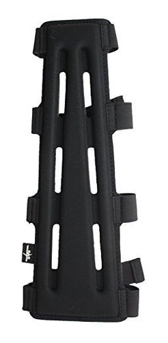 Sas 11.5  Negro Extralargo De Tiro Con Arco Armguard Con 4-c