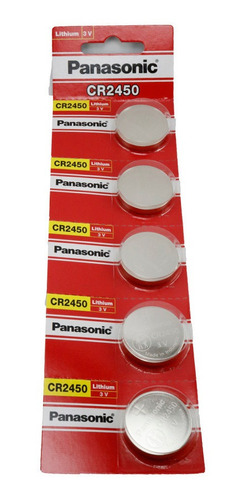 5 Pilas Cr2450 Panasonic Blister