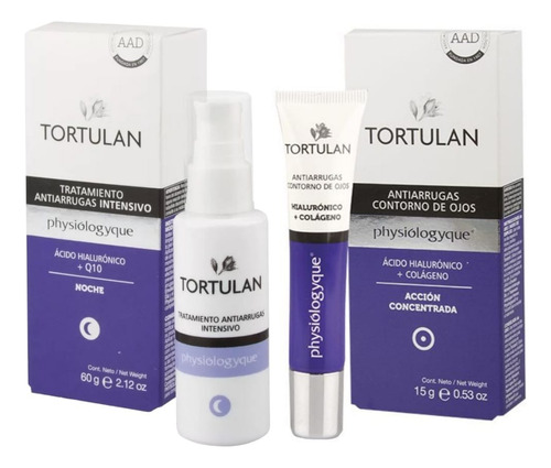 Kit Tortulan Facial Antiarrugas Contorno De Ojos + Noche