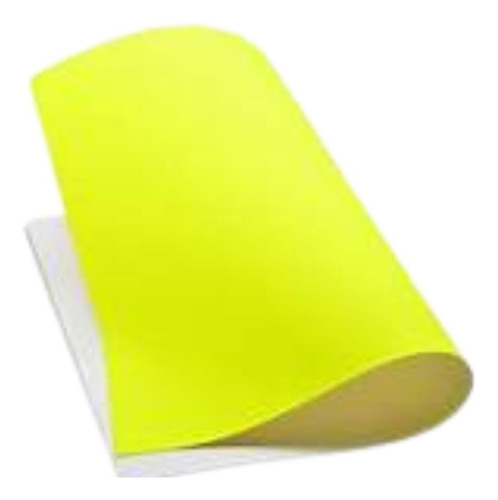 50pz Cartulina 47.5x66cm Fluorescentes Imperial Color Color Amarillo Liso