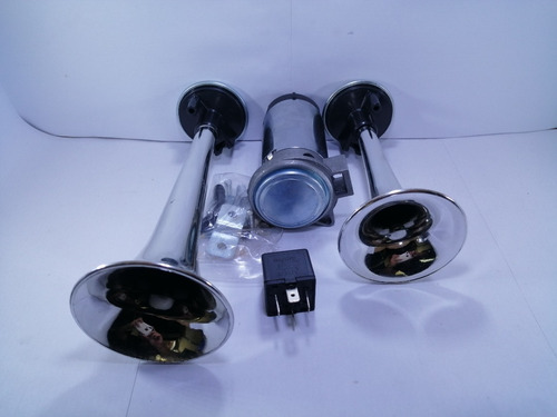 Imagen 2 de 2 de Claxon Corneta De Aire Para Carro 2 Cornetas