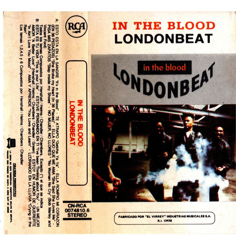 Fo Londonbeat Cassette In The Blood 1990 Peru Ricewithduck