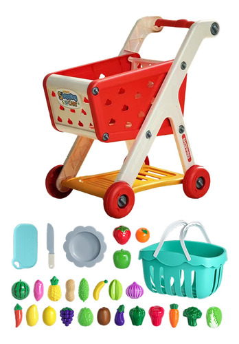 Juego De Carrito De Compras Para Niños, Mini Carrito De