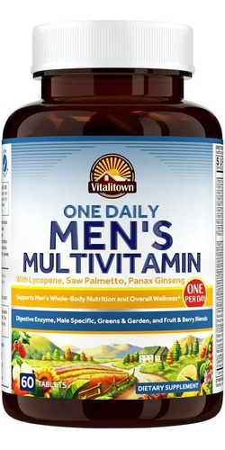 Vitalitown | Men's One Daily Multivitamin | 60 Tablets