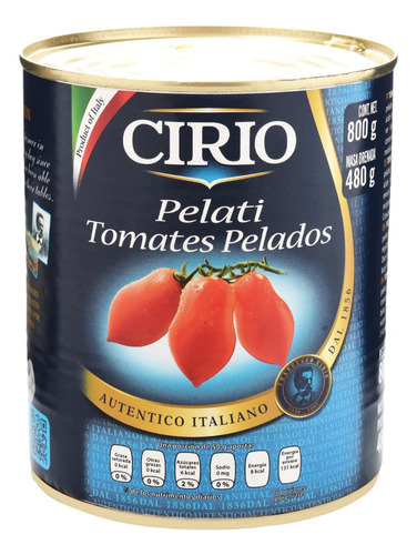 Molho De Tomate Pelati Cirio 100% Pomodoro Italiano 800g