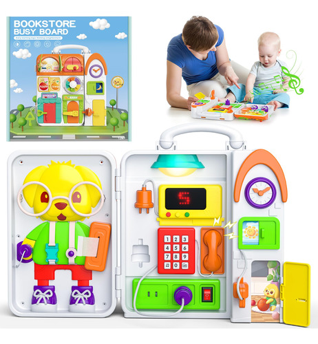 Busy Board - Juguetes Montessori Para Ninos Pequenos De 1-3,