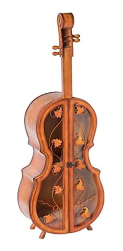 Vintiquewise Gabinete En Forma De Violín De 4.5 Pies De Alto