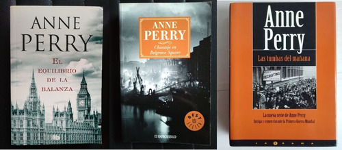 Anne Perry 3 Novelas Policíacas Históricas Impecables C/u