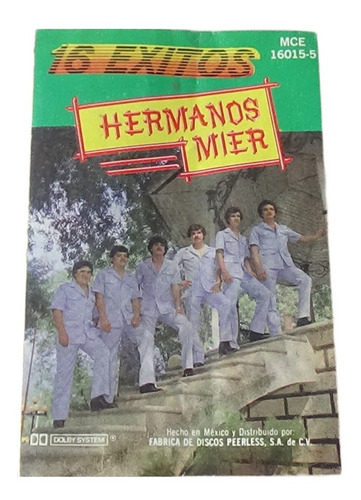 Los Mier 16 Exitos Tape Cassette 1984 Peerless