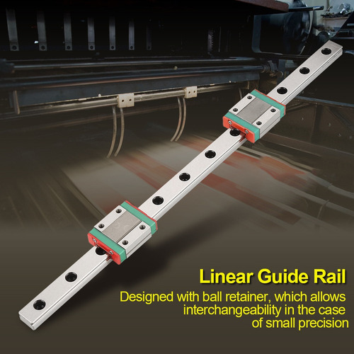Trilho De Guia Linear Miniatura Mgn12 De 300 Mm, 1 Unidade,