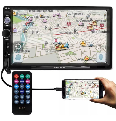 Imagem 7 de 9 de Central Multimídia Mp5 Gol G4 Usb Sd Espelhamento Android