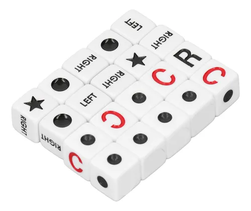 comprar 20 Dados De Plástico Con Centro Izquierdo Y Derecho, Diverti