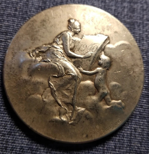 Medalla Francesa Monnaie De París, Año 1900 Daniel Dupuis
