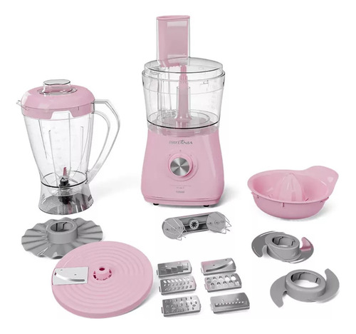 Multiprocessador Rosa Britânia 12 Em 1 1000w Bmp1100rs Rosa