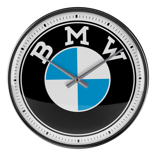 Nostalgic-art Reloj De Pared Retro, Bmw ' Logotipo ' Idea De