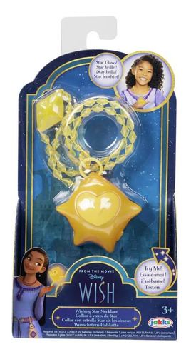 Collar Con Estrella Brillante Wish Disney Color Amarillo