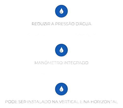 Valvula Redutora De Pressão 3/4 Com Manometro