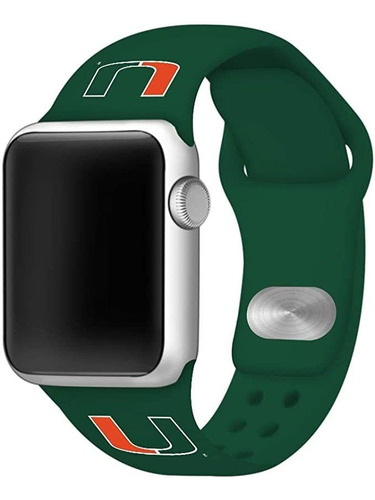 Affinity Bands Miami Hurricanes Silicona Sport Watch Band C.