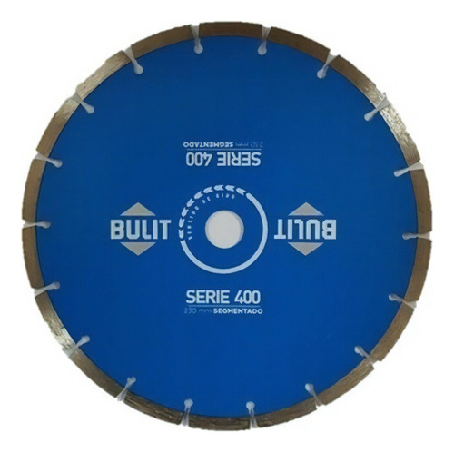 Disco Diamantado Bulit Para Amoladora Segmentado S400 230mm Color Azul