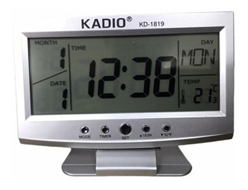 Reloj Despertador Digital De Mesa Con Calendario Kadio