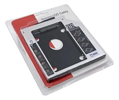 Caddy Adaptador Segundo Disco Duro Sata Ssd Cd Dvd De 9.5mm