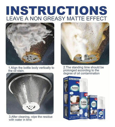 . Limpiador De Burbujas De Cocina Multiusos C9 Cocina