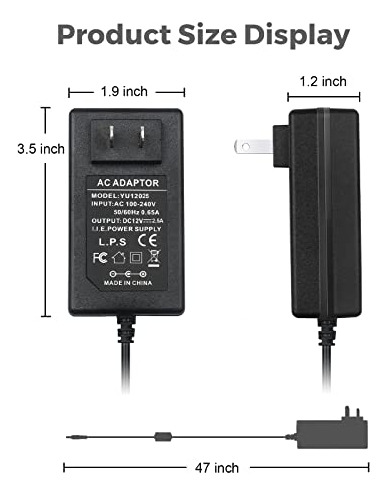 Fuente De Alimentación 12v 2.5a, Adaptador De Corriente De
