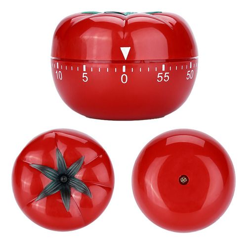 Cronómetro De Cocina Mecánico Con Forma De Tomate, Cuenta Re