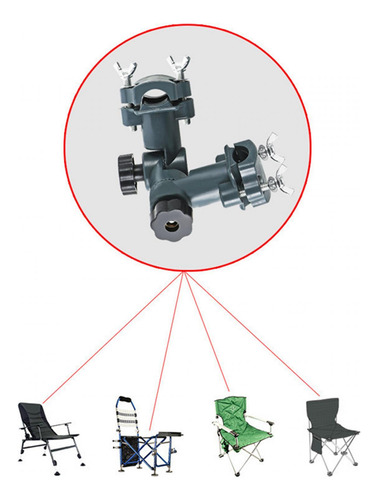 Soporte De Caña De Pescar Estable Flexible Rotación De 360