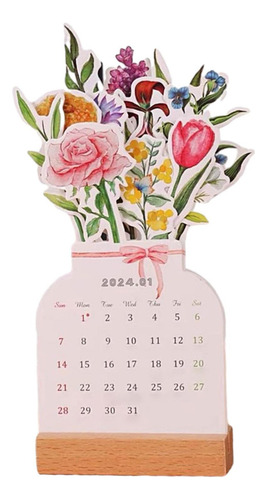 Calendario De Escritorio 2024, Calendario De Pie Pequeño,