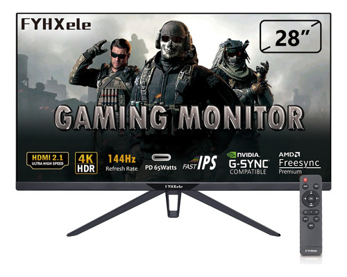 Monitor Gamer Fyhxele Ips Lcd 28 Uhd 2160p 144hz Con Remoto