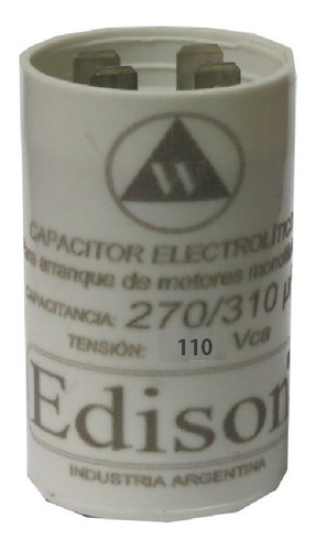 Imagen 1 de 6 de Capacitor Arranque 210-240uf Motor Electrico Monofasico