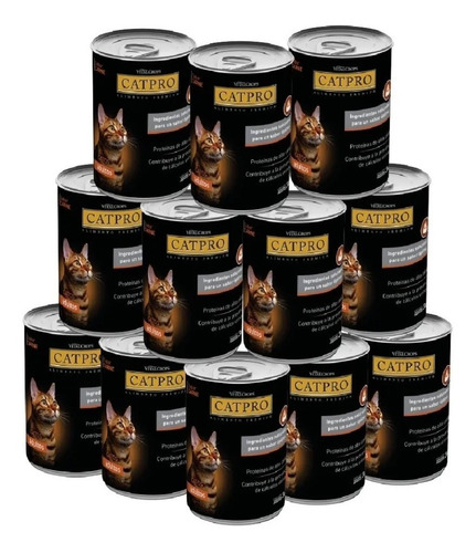 Imagen 5 de 8 de Combo Catpro Castrados/indoor X7.5kg + 12 Latas Mixtas