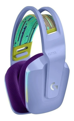 Imagen 2 de 3 de Auriculares Gamer Inalámbricos Logitech G733 Azul Rgb