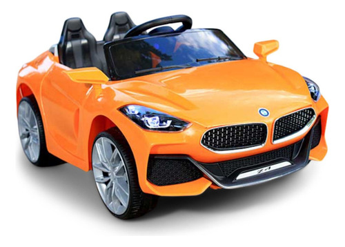 Automovil Carro Electrico Montable Bmw Z4 2 Asientos 2 Motor Color Naranja