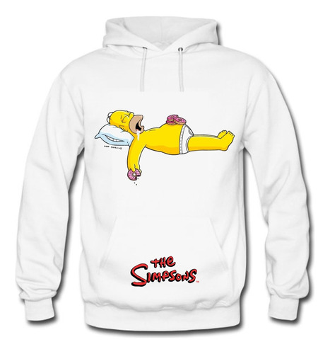 Buzo Homero Simpson Durmiendo Unisex Saco Deportivo Hoodie