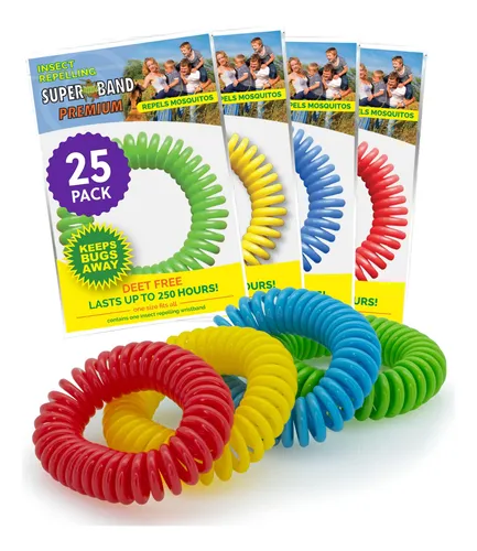 comprar Pulseras Repelentes De Mosquitos Superband, Paquete De 25 Un