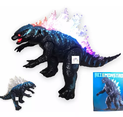 Dinossauro Godzilla Earth Planeta Som E Luz - Cinza em Promoção na